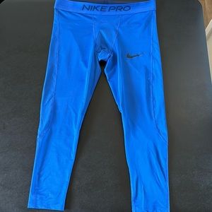 Blue XL Nike Pro Dri Fit Compression Pants